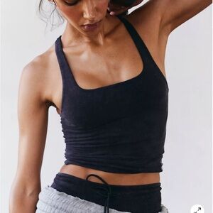 NWOT Free People Go To Smooth Squares Neck Cami